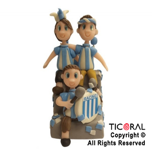 ADORNO MAQUETA TRIBUNA RACING PORCELANA FRIA x 1